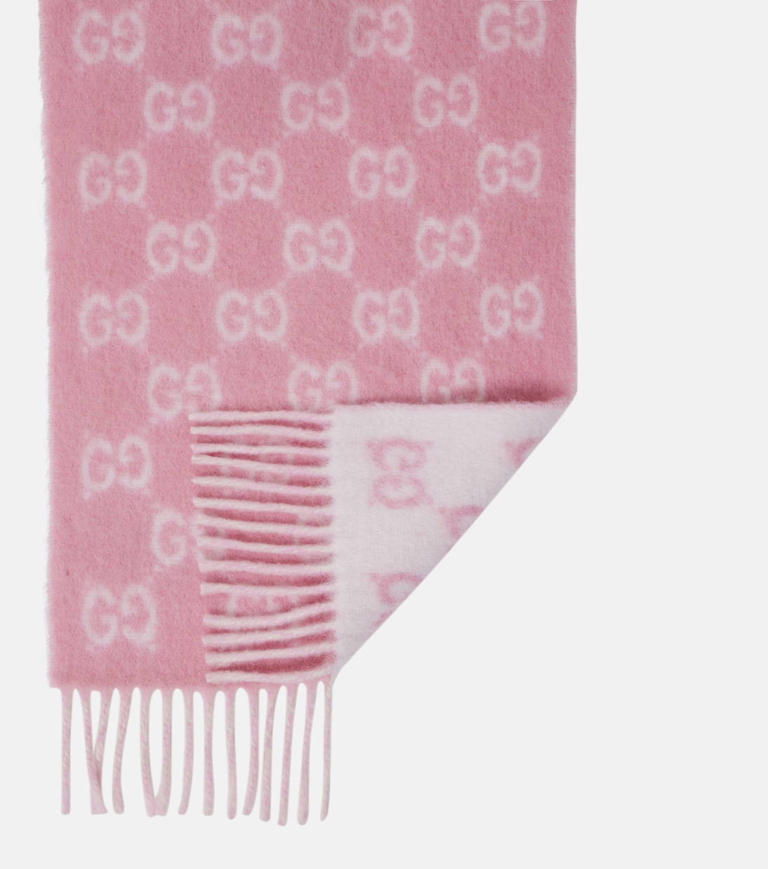 GG alpaca and wool-blend scarf | Gucci