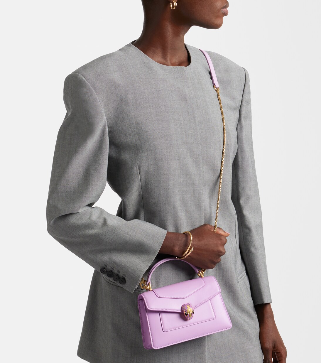 Henkeltasche Serpenti Forever Mini aus Leder | Bvlgari