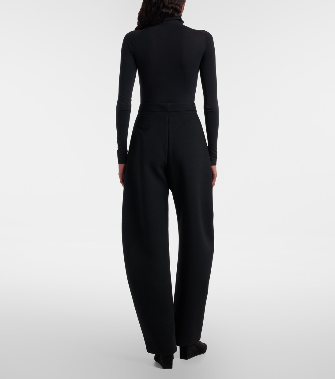 Wool-blend barrel-leg pants | Alaïa