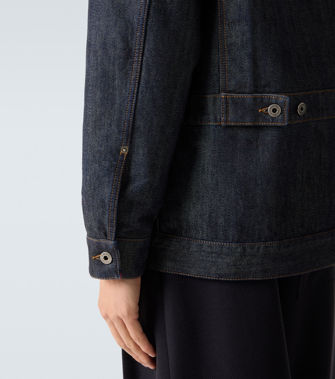Corduroy-trimmed denim jacket | Loewe