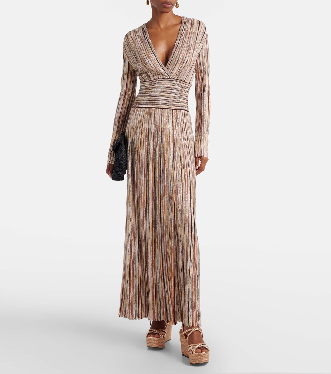 Nyra braided leather espadrille wedges | Jimmy Choo