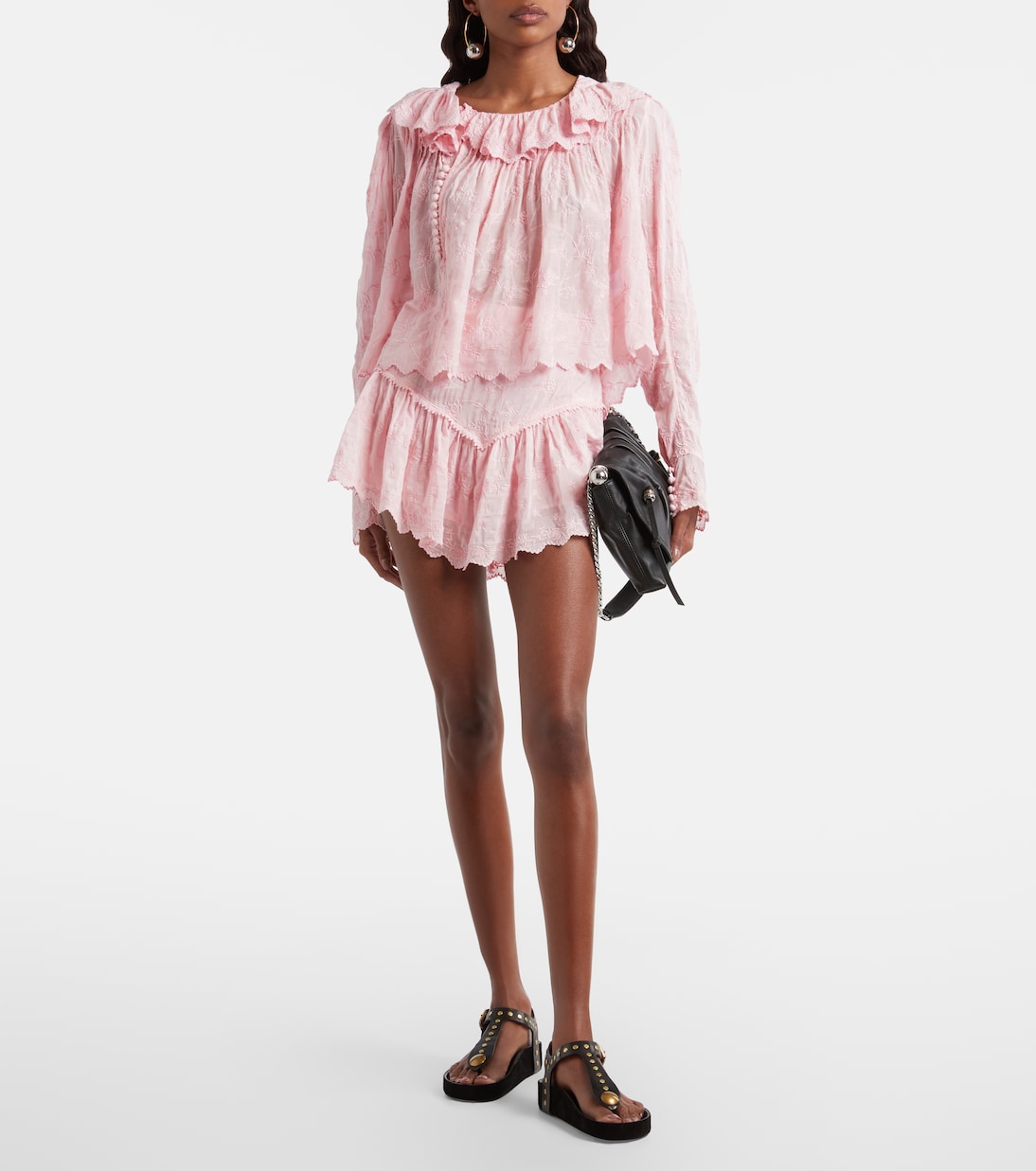 Embroidered cotton and silk shorts | Isabel Marant