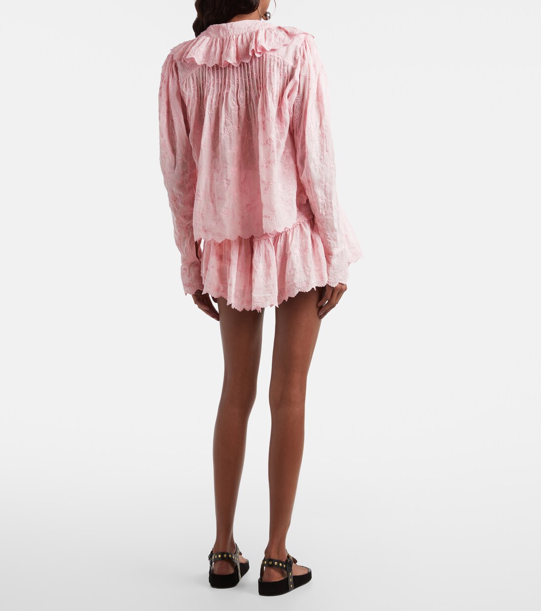 Embroidered cotton and silk shorts | Isabel Marant