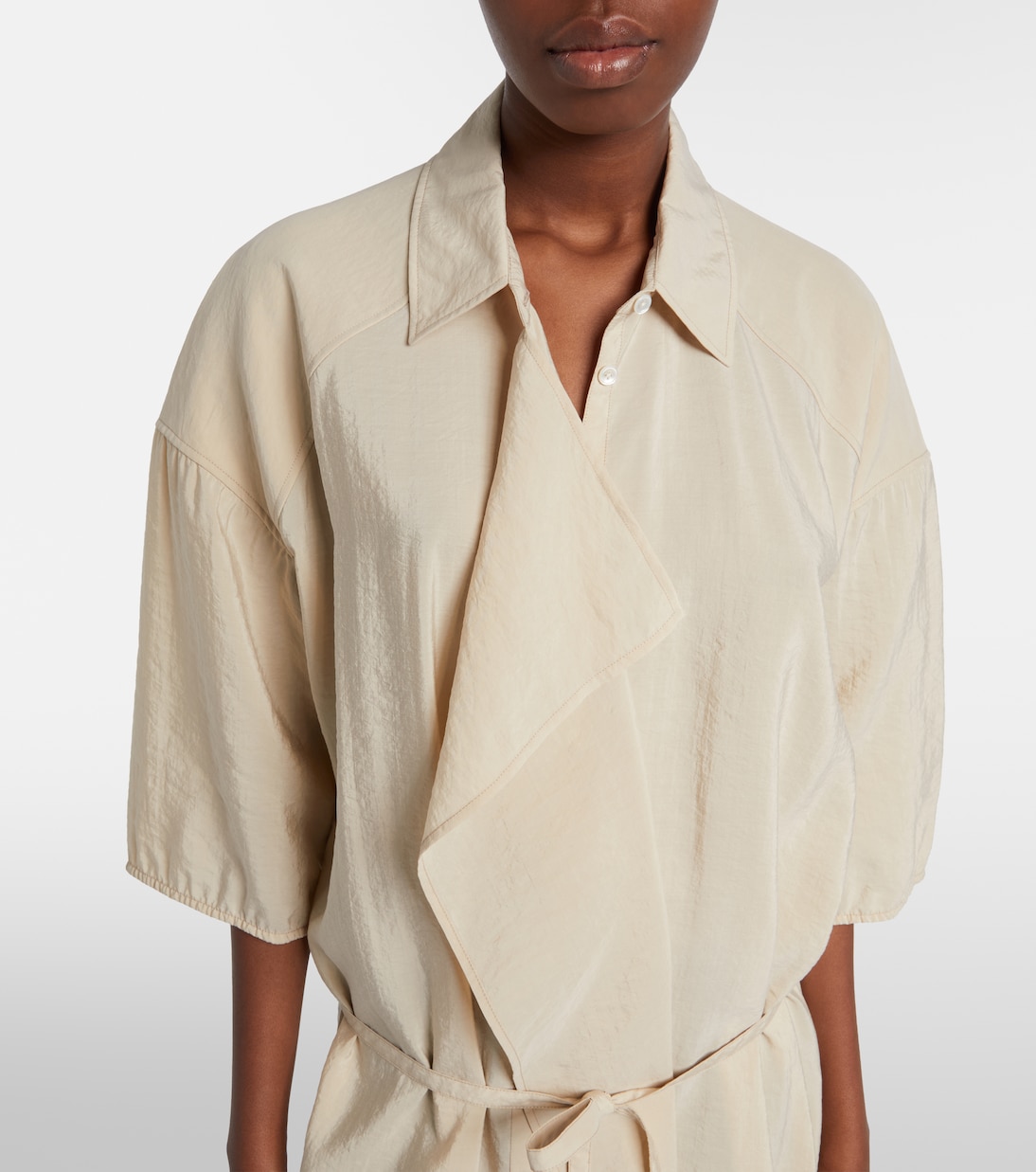 Hemdblusenkleid aus einem Seidengemisch | Lemaire