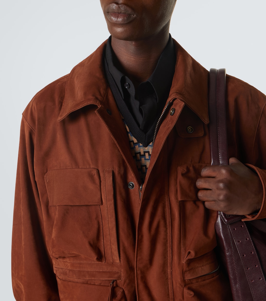 Chaqueta utilitaria de ante | Lemaire