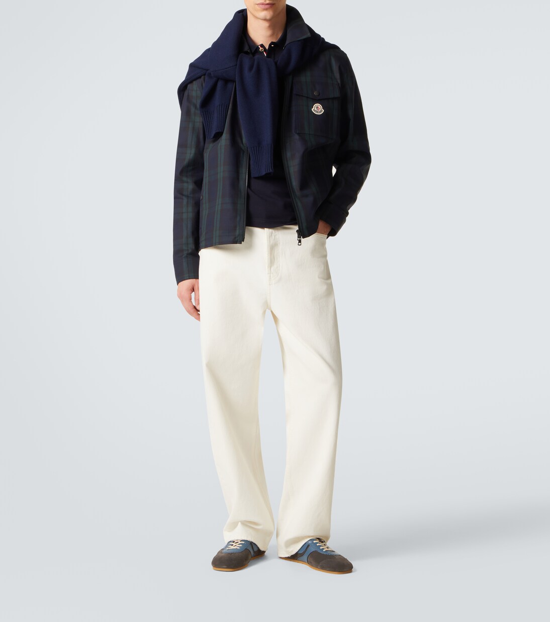 Cotton piqué polo shirt | Moncler