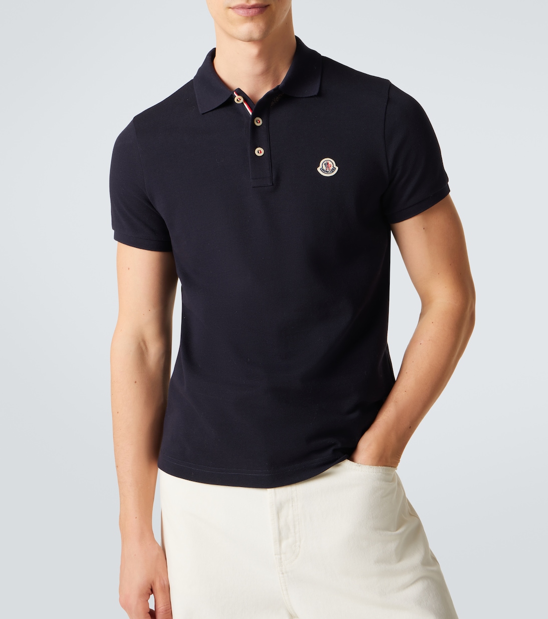 Cotton piqué polo shirt | Moncler
