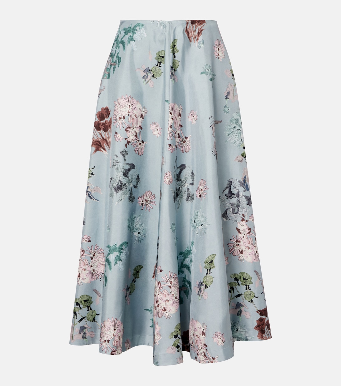 Varda floral silk midi skirt | Altuzarra