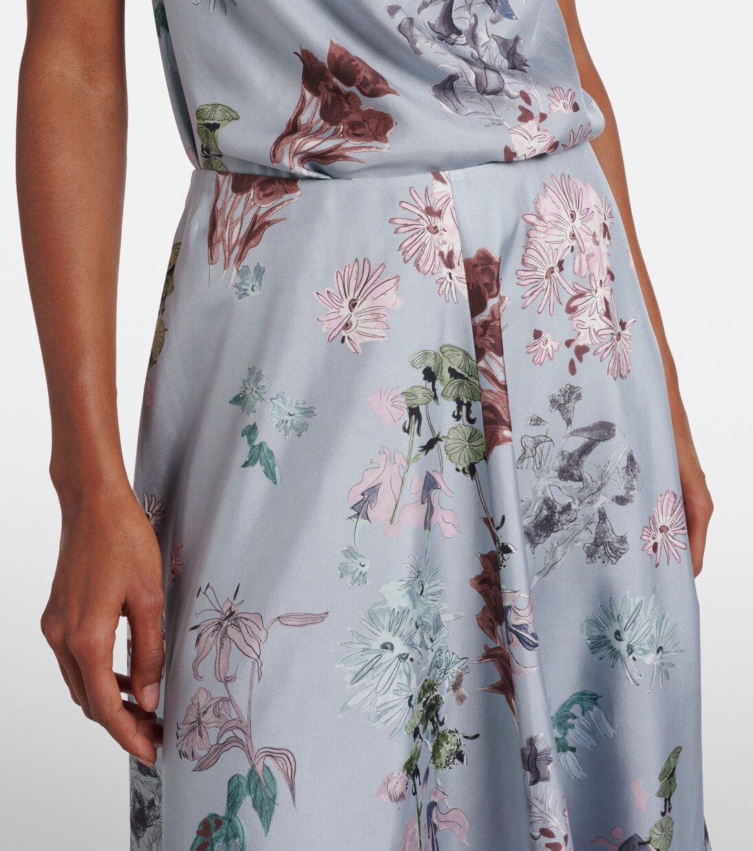 Varda floral silk midi skirt | Altuzarra