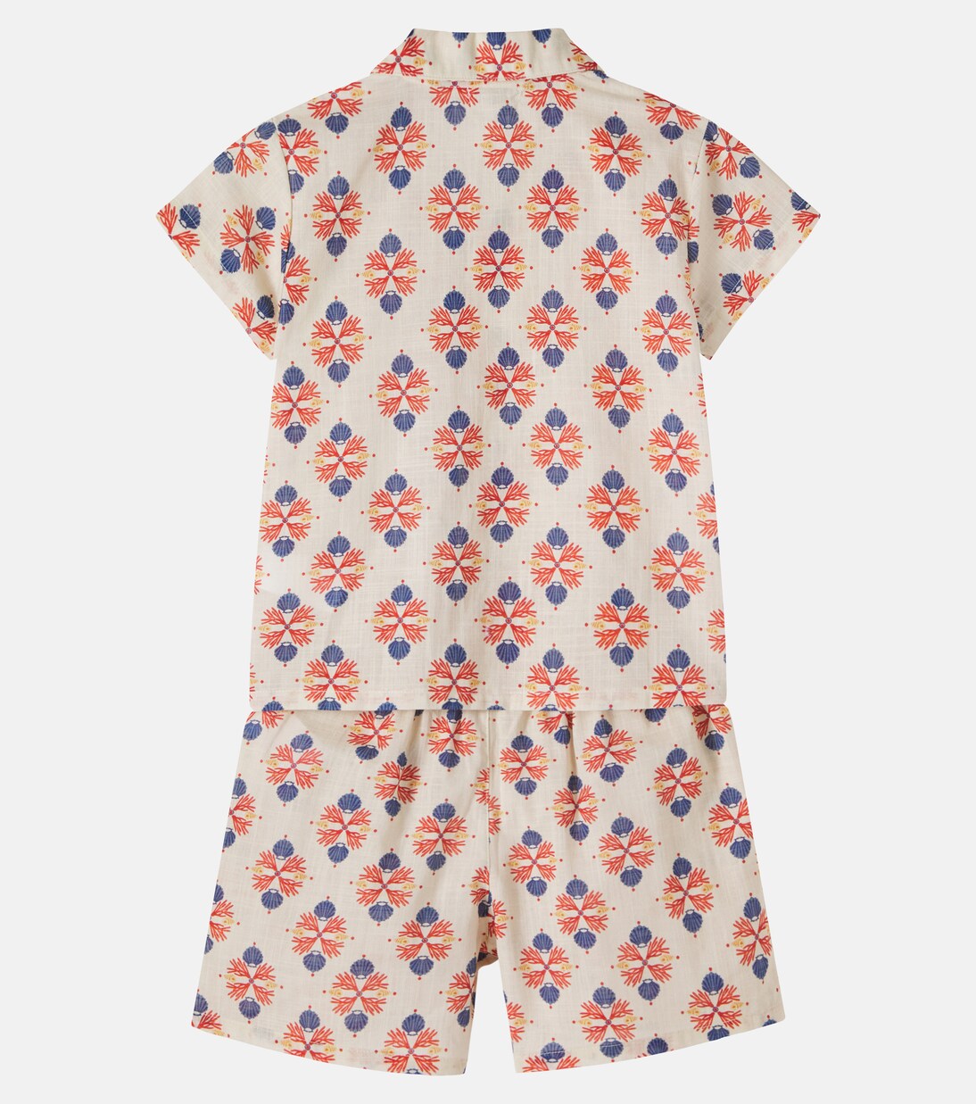 Coast printed cotton shirt and shorts set | Bebe Organic