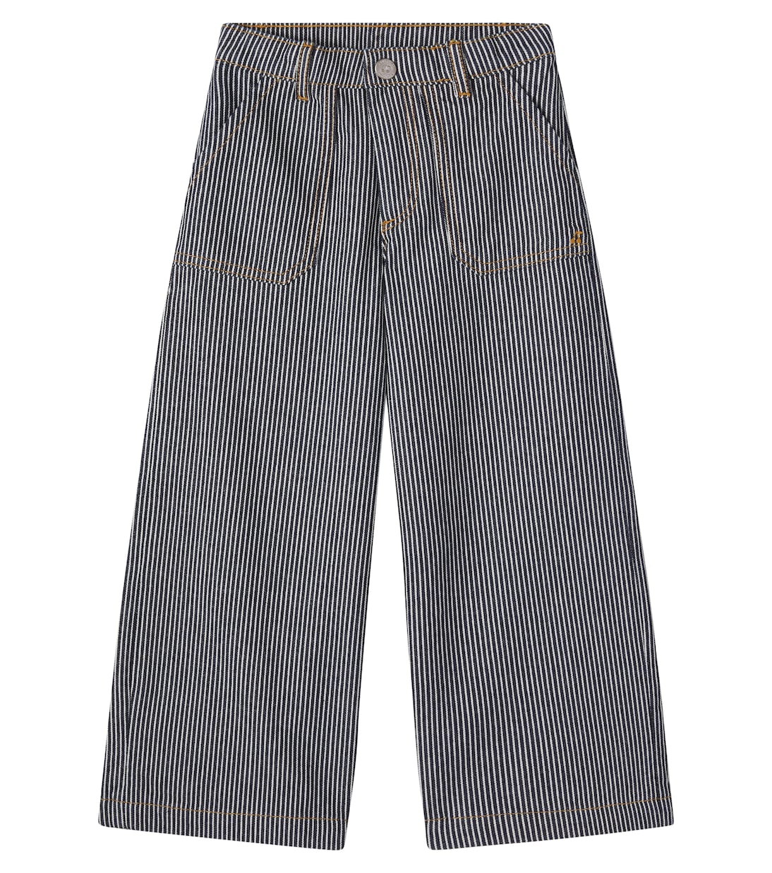 Jingle striped wide-leg jeans | Bonpoint