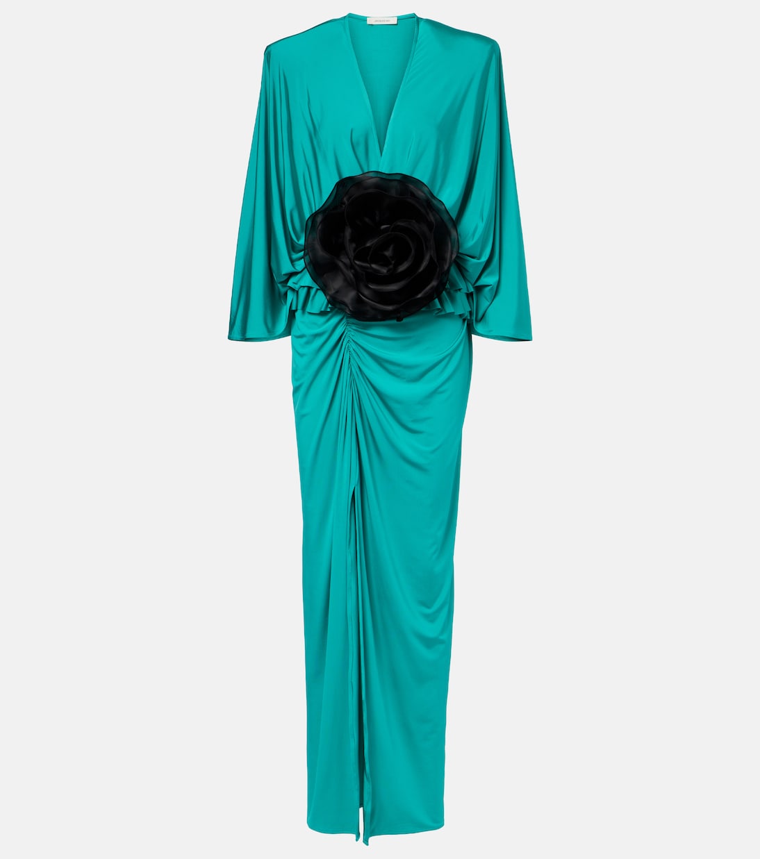 Floral-appliqué jersey maxi dress | Jacques Wei