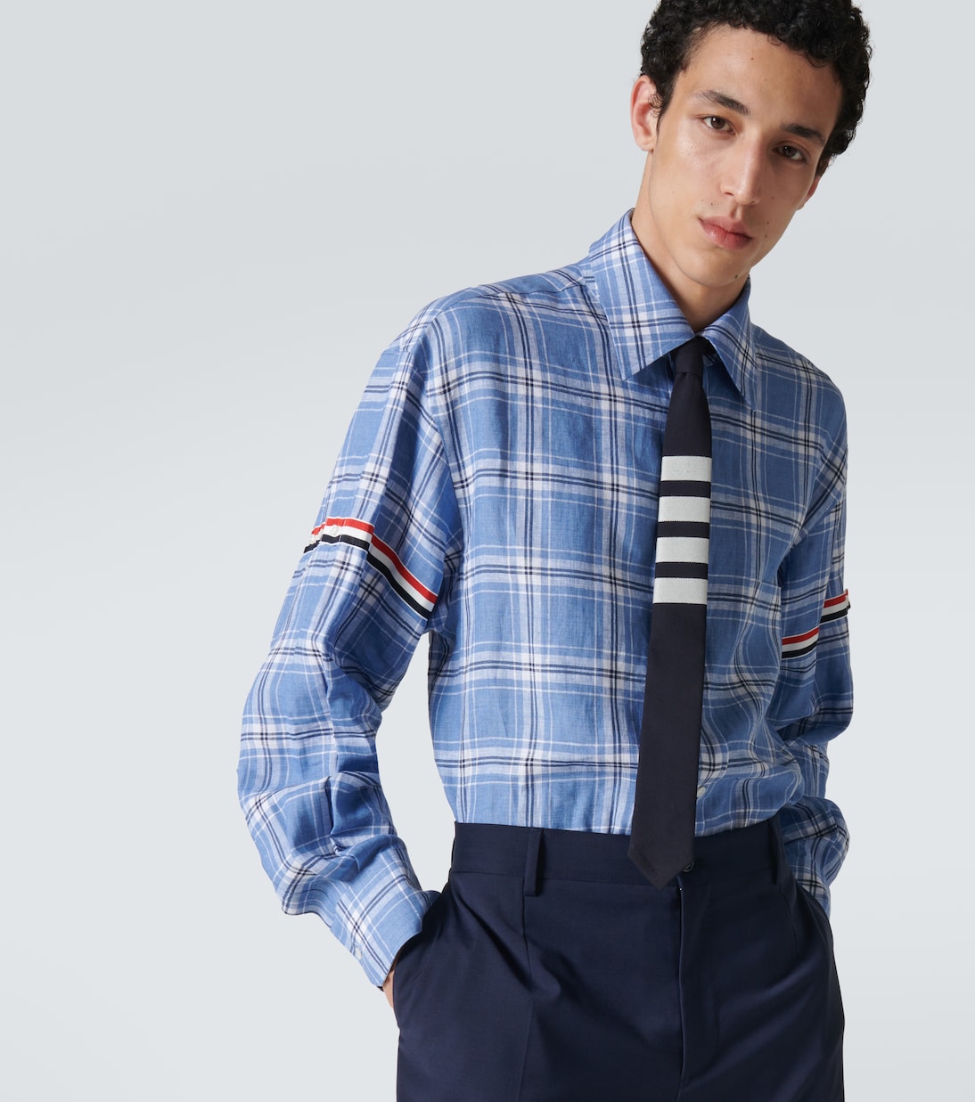 Krawatte 4-Bar aus Wolle | Thom Browne