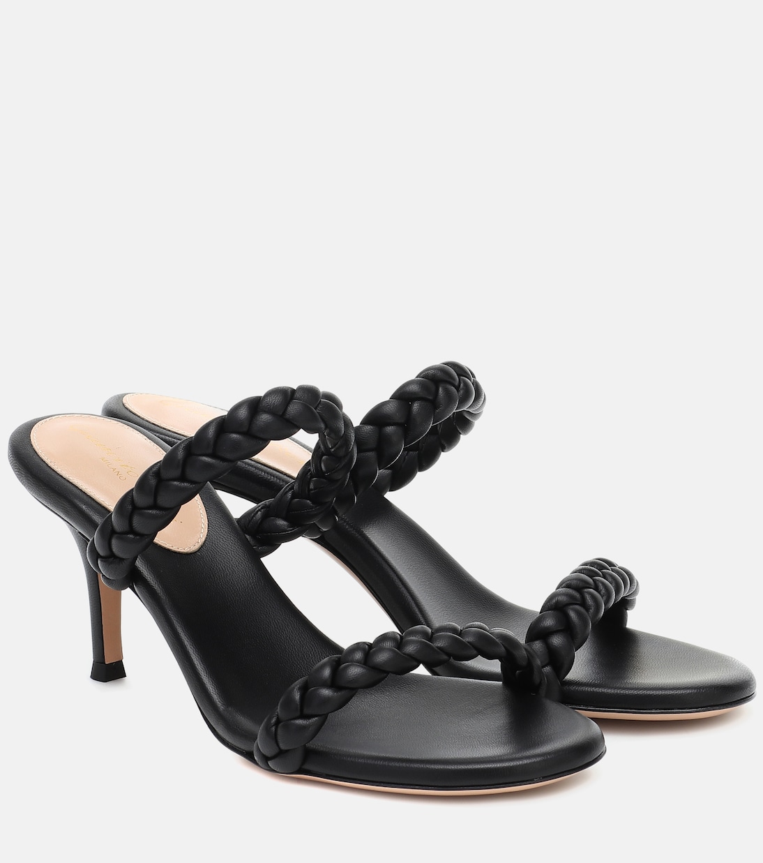 Sandali Marley 70 in pelle intrecciata | Gianvito Rossi