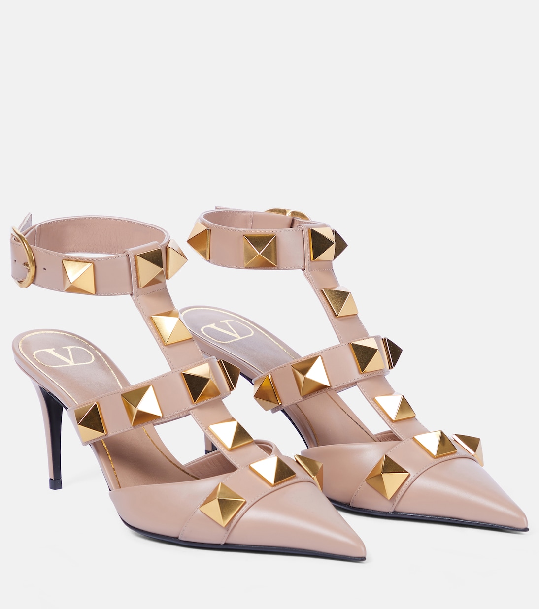 Mules Roman Stud 80 aus Leder | Valentino Garavani