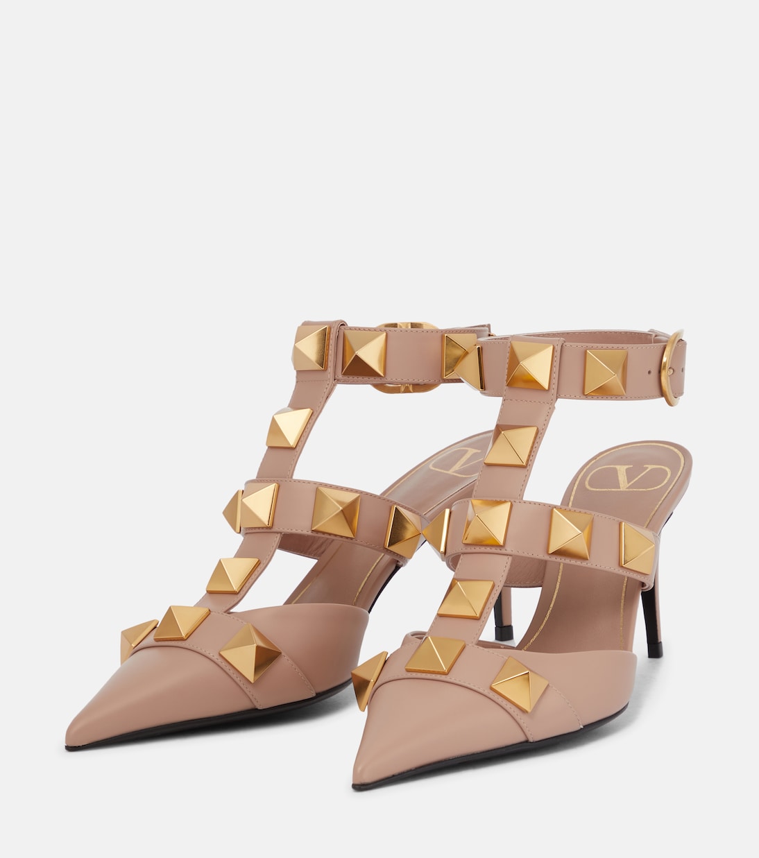 Mules Roman Stud 80 aus Leder | Valentino Garavani