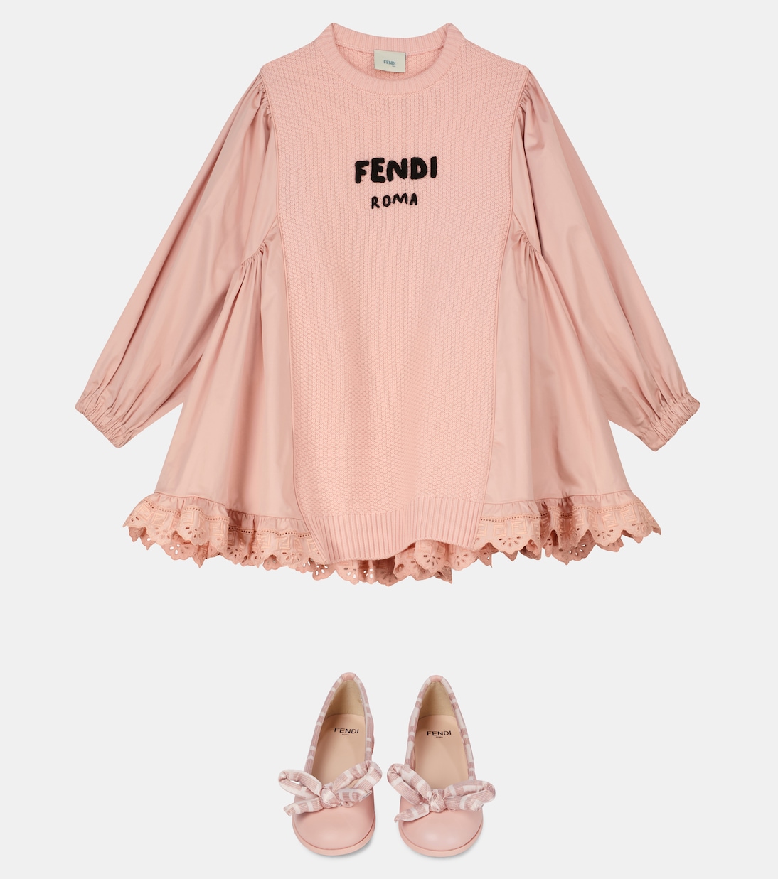 Ballerine in pelle | Fendi Kids