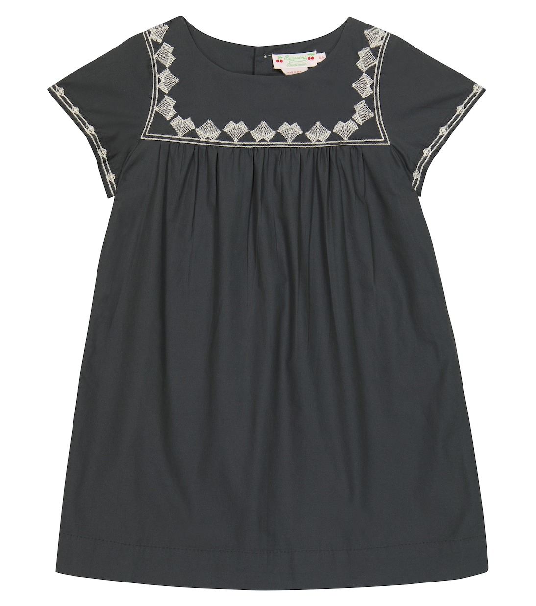Besticktes Kleid aus Baumwolle | Bonpoint