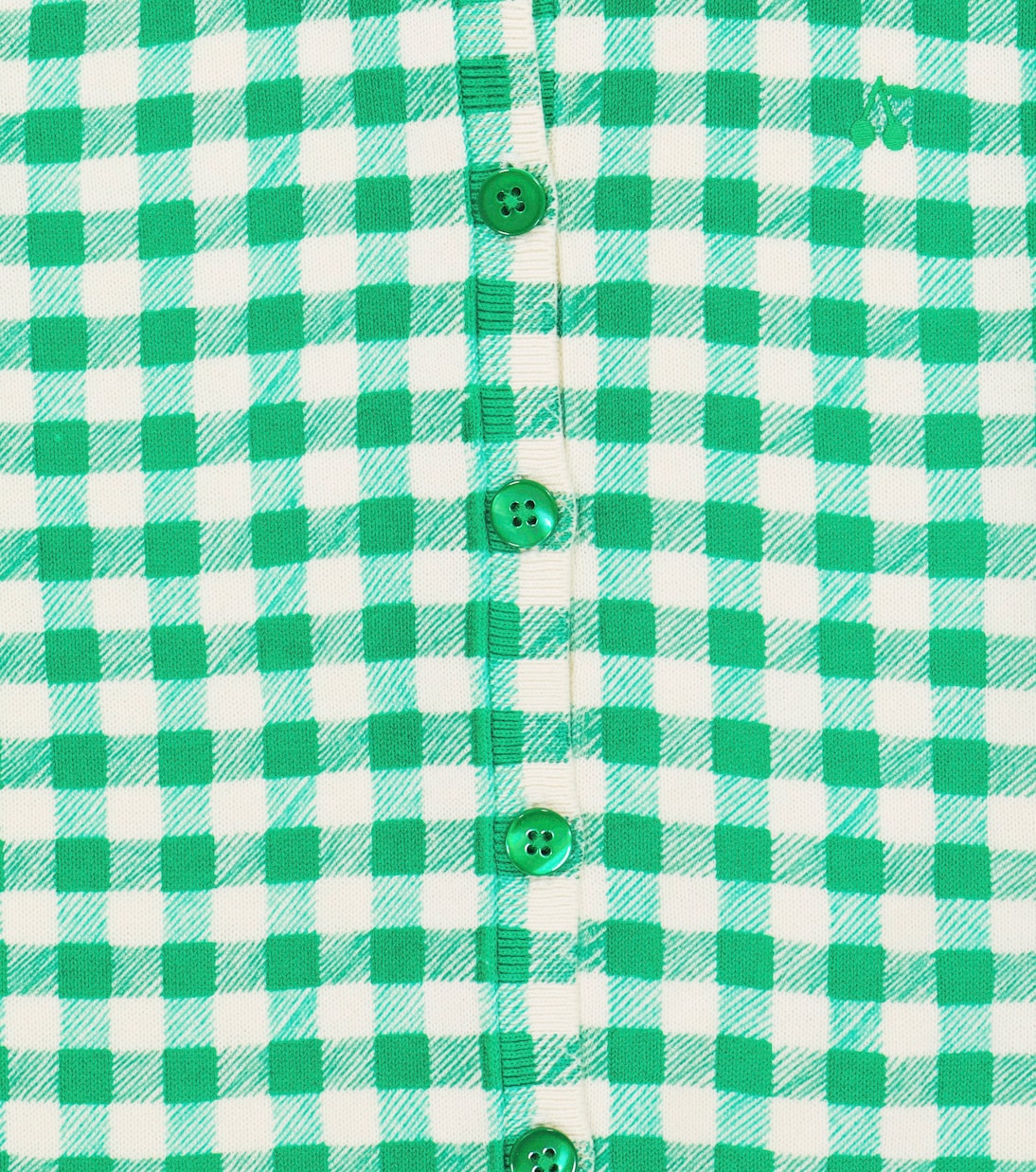 Cardigan Aversa en coton à carreaux vichy | Bonpoint