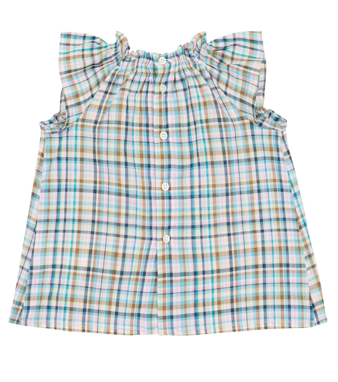 Baby - Blusa Ange in cotone a quadri | Bonpoint