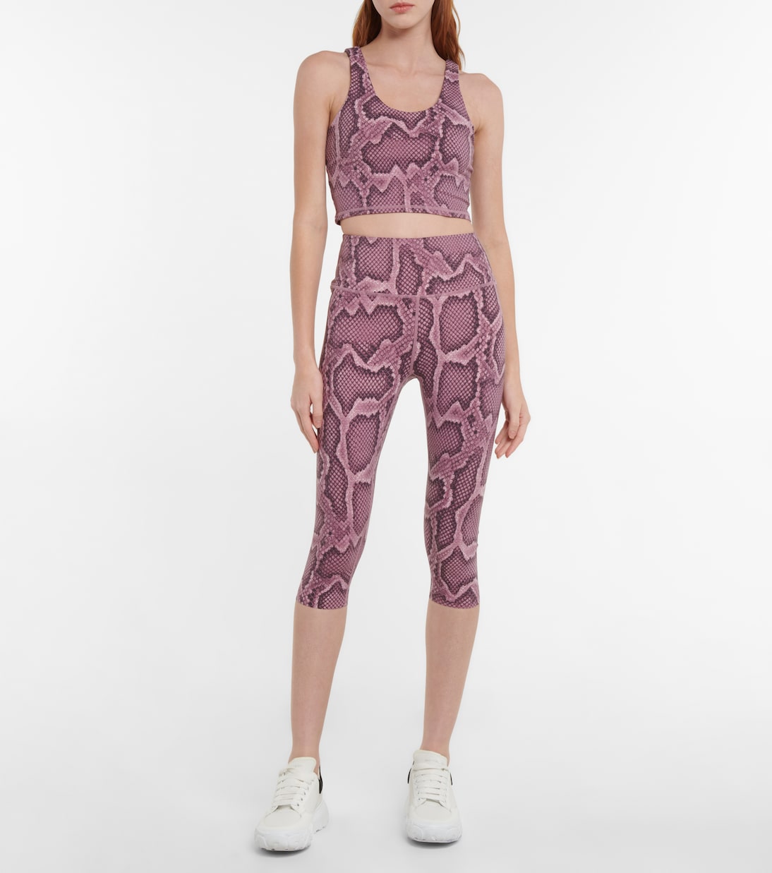 Walker snake-print sports bra | Varley
