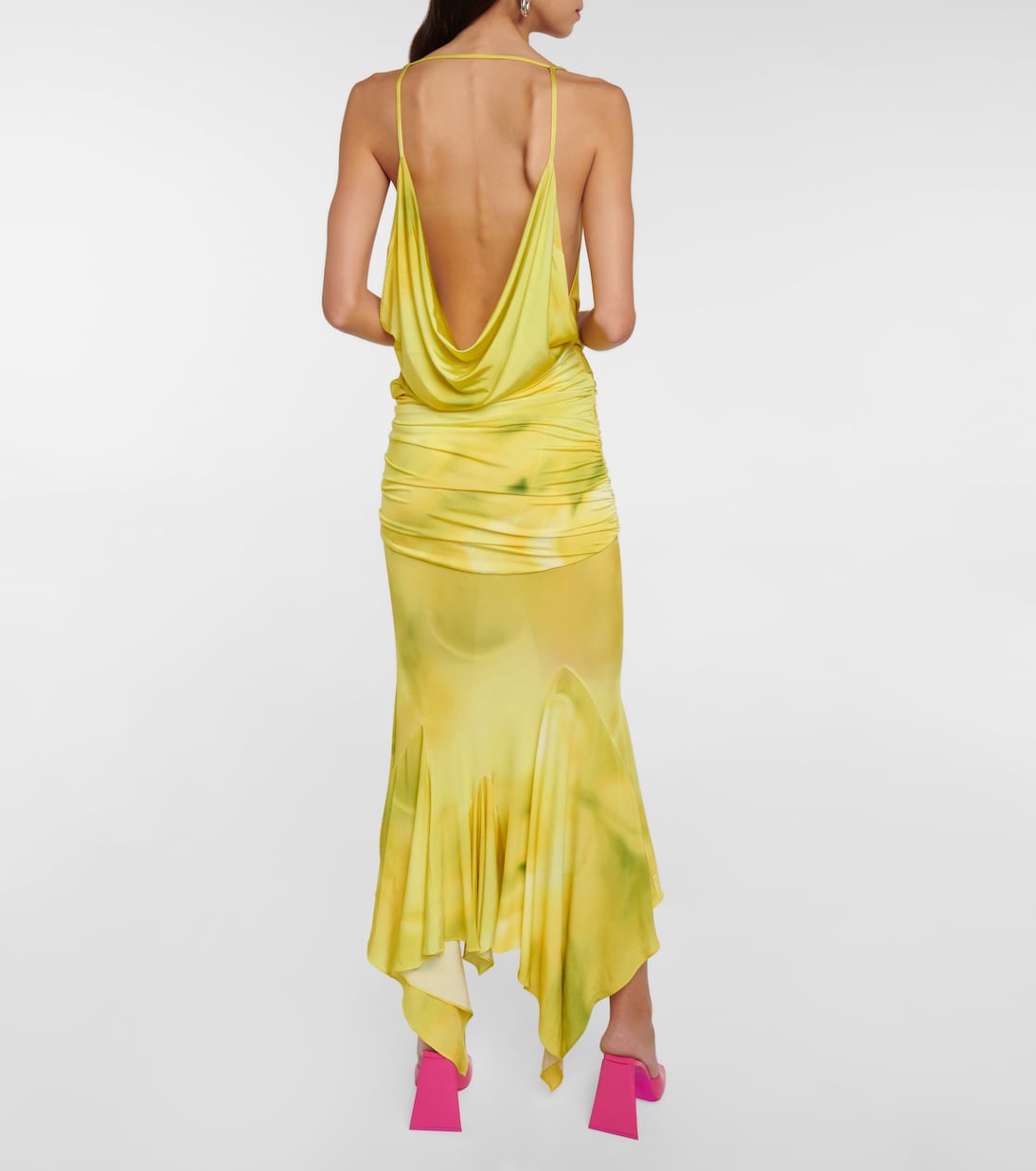 Melrose cowl-neck midi dress | The Attico