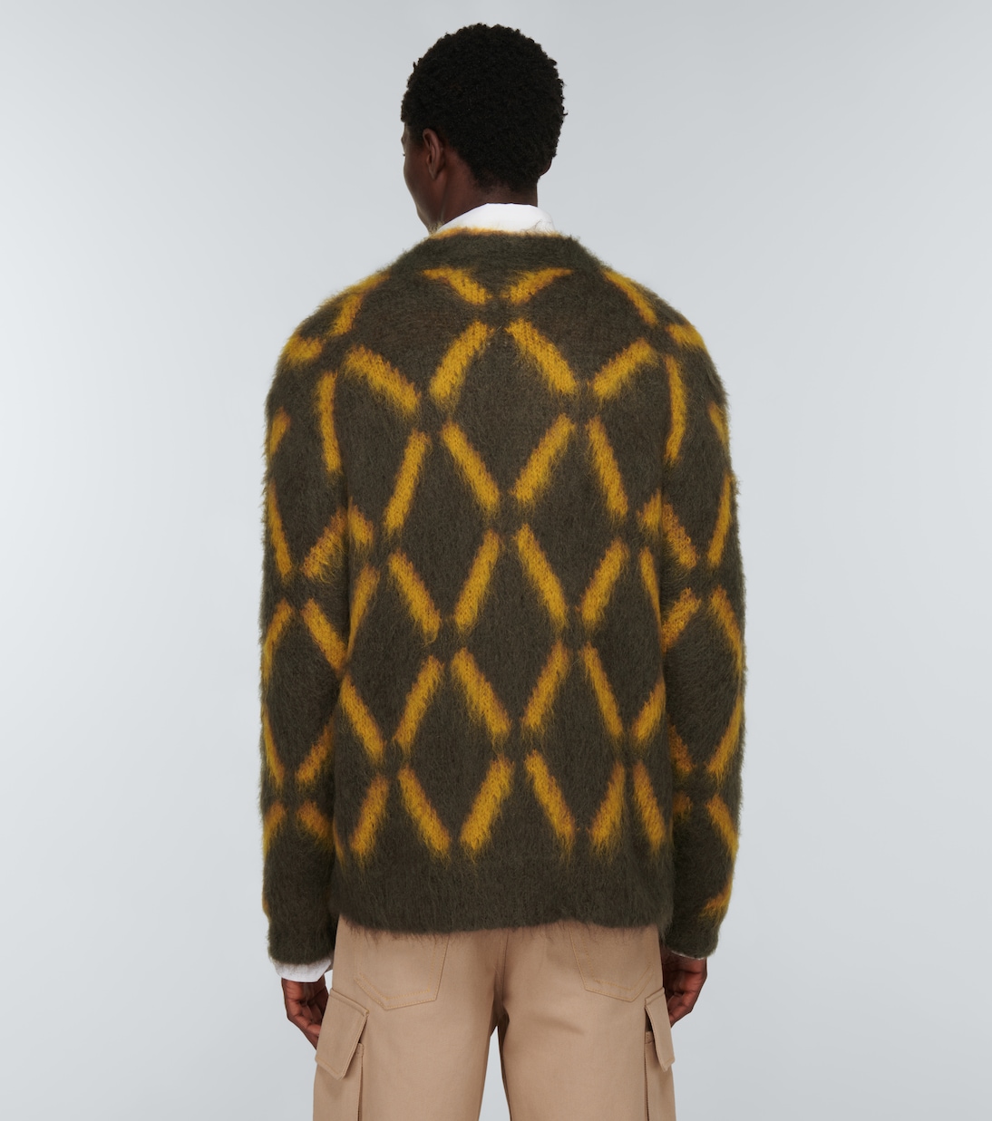 Intarsia mohair-blend cardigan | Marni