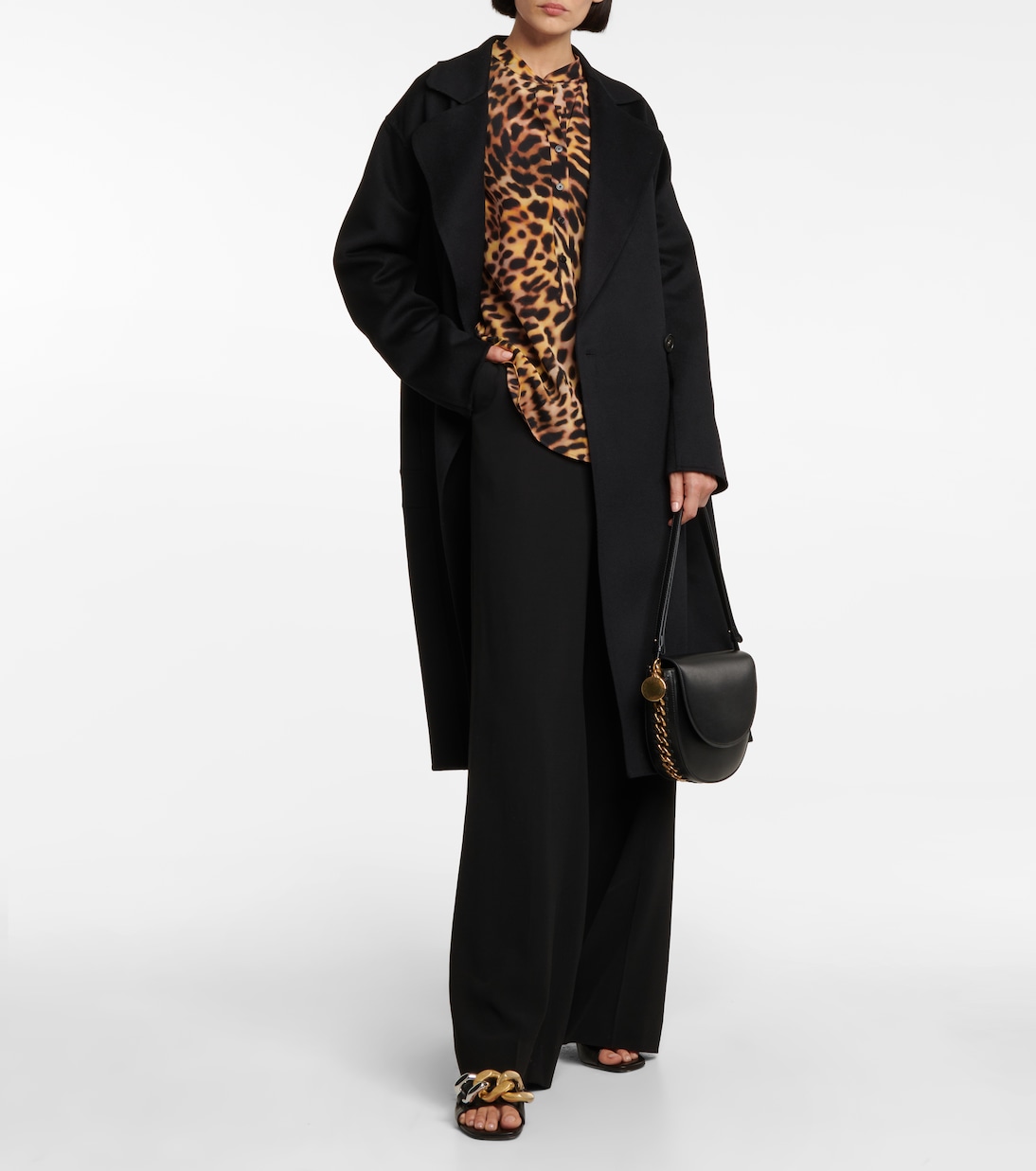 Blouse en soie à motif guépard | Stella McCartney