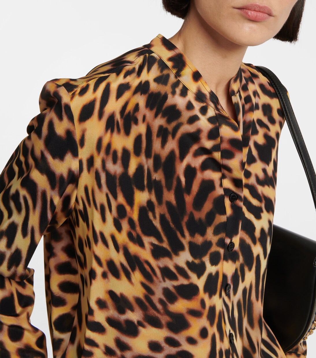 Blouse en soie à motif guépard | Stella McCartney