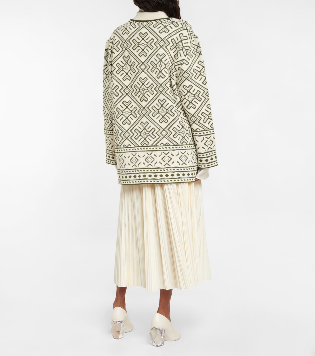 Cardigan aus Jacquard-Strick | Jil Sander