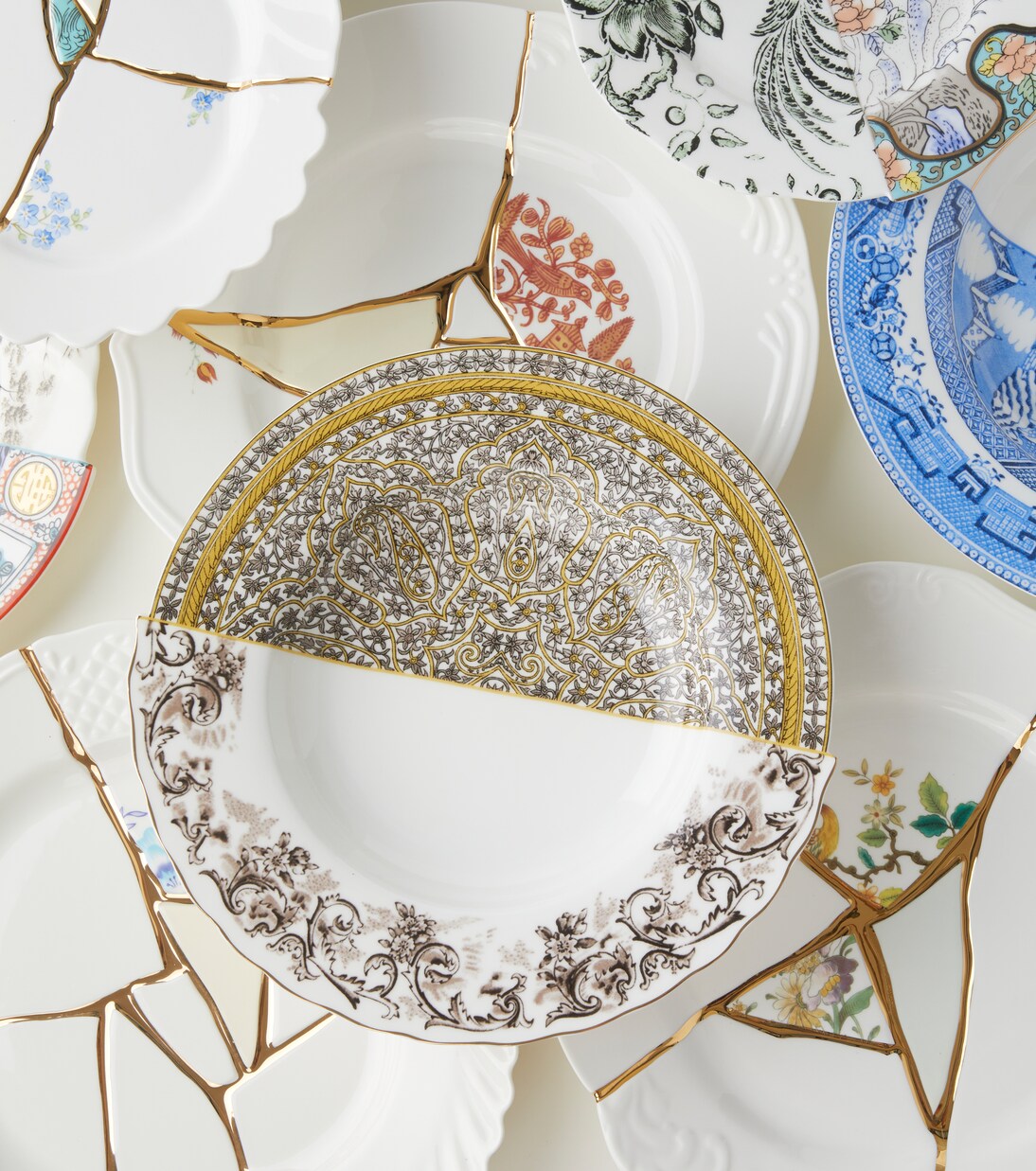 Hybrid Agroha bone china soup plate | Seletti