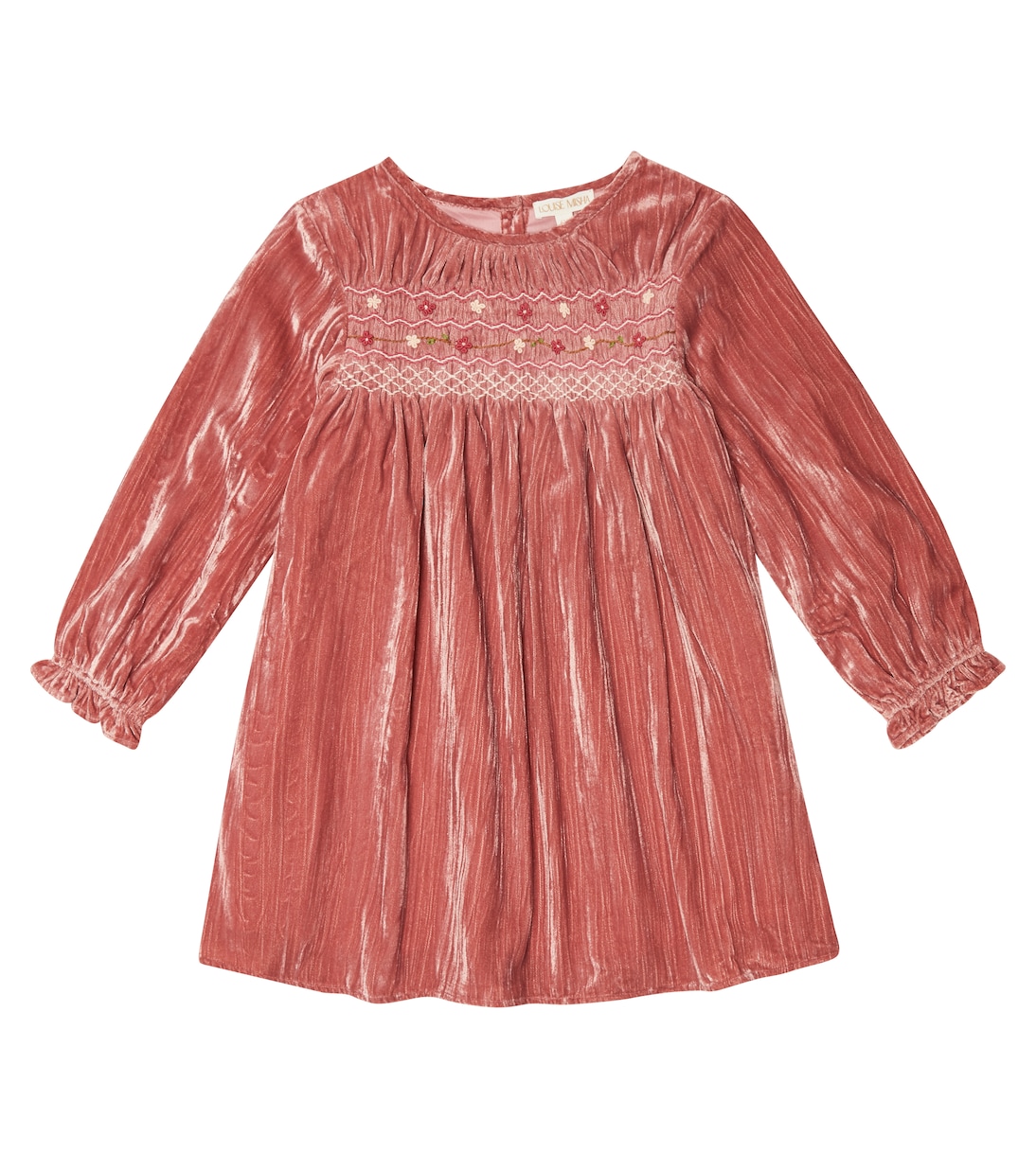 Besticktes Kleid Chachani aus Samt | Louise Misha