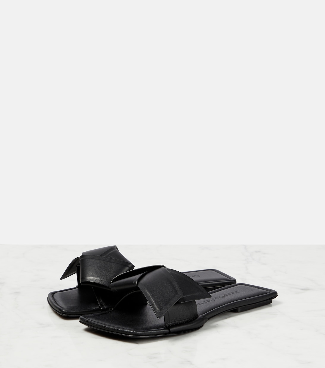 Pantoletten Musubi aus Leder | Acne Studios