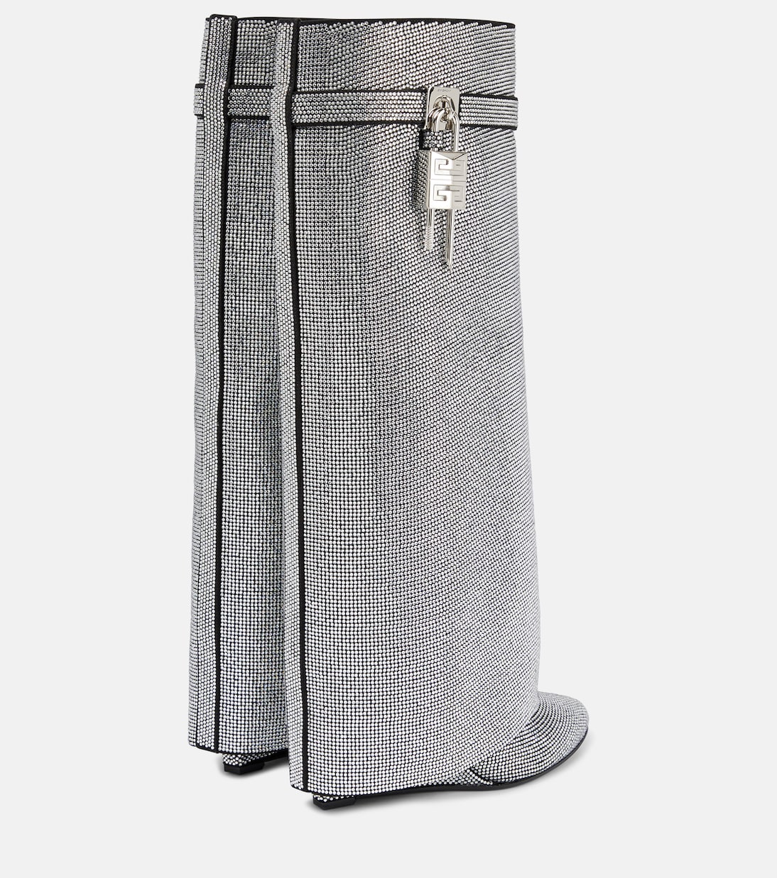 Shark Lock Strass knee-high boots | Givenchy