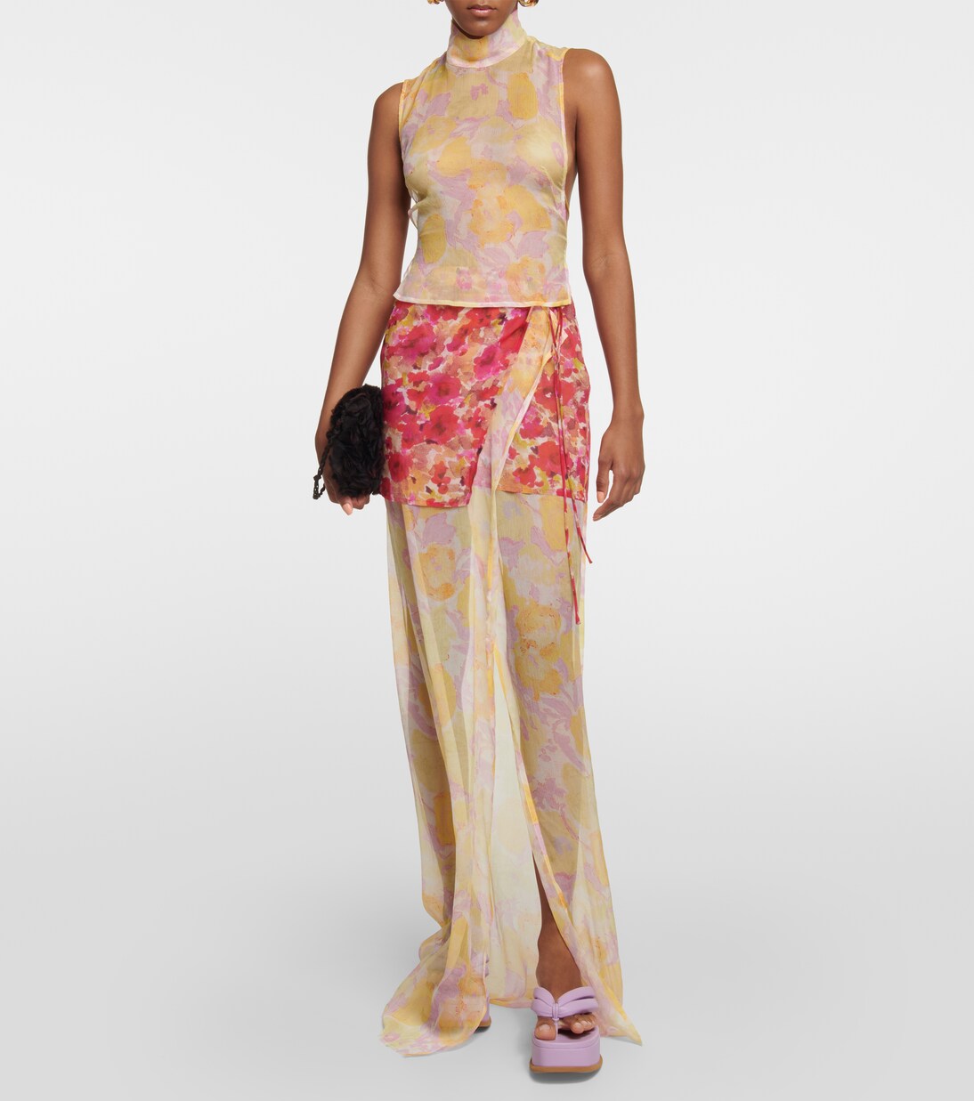 Silene silk maxi skirt | Dries Van Noten