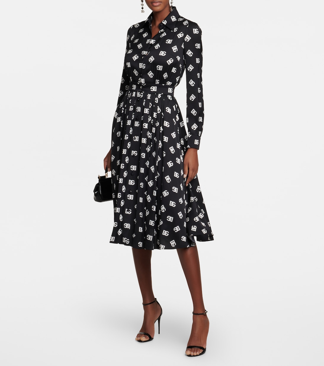 Midikleid aus einem Seidengemisch | Dolce&Gabbana