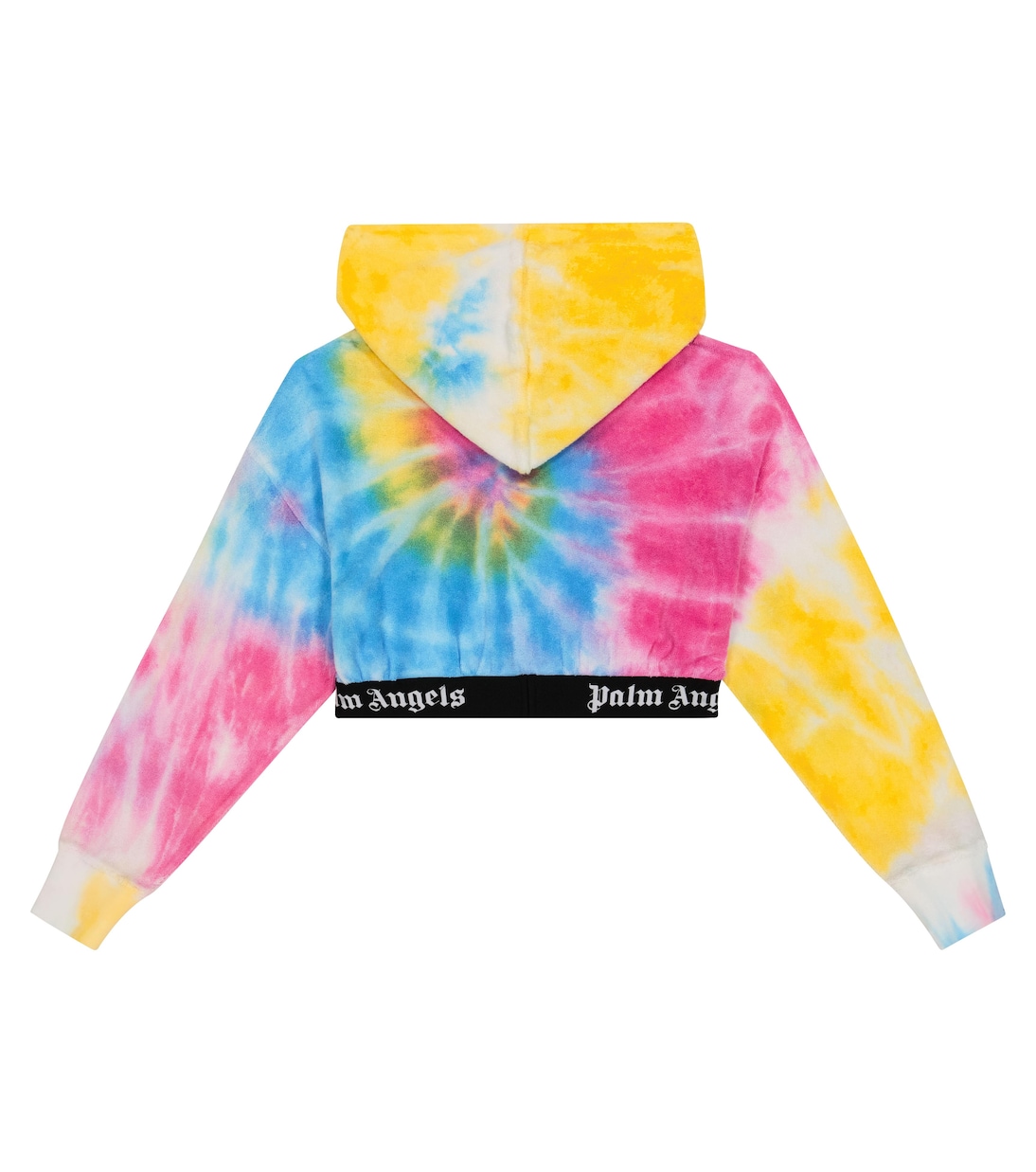 Sudadera cropped de algodón tie-dye | Palm Angels Kids