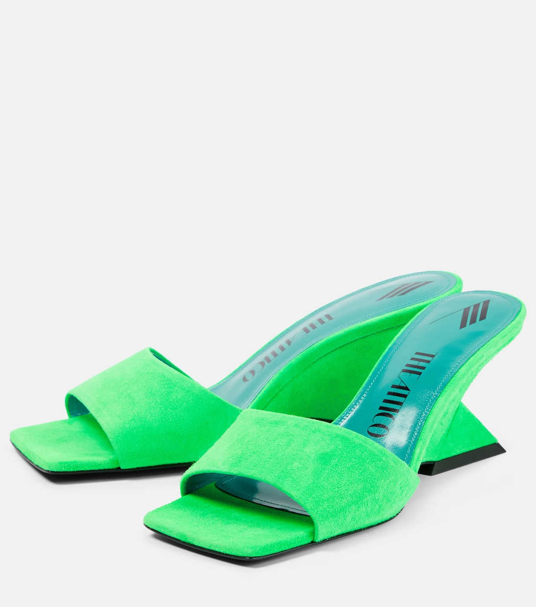 Pantoletten Cheope aus Veloursleder | The Attico