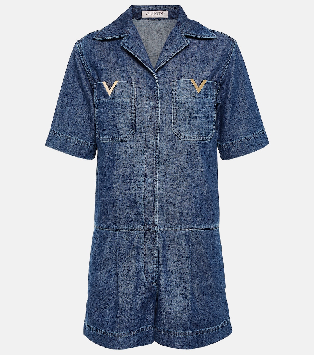 Combi-short en jean à ornements | Valentino