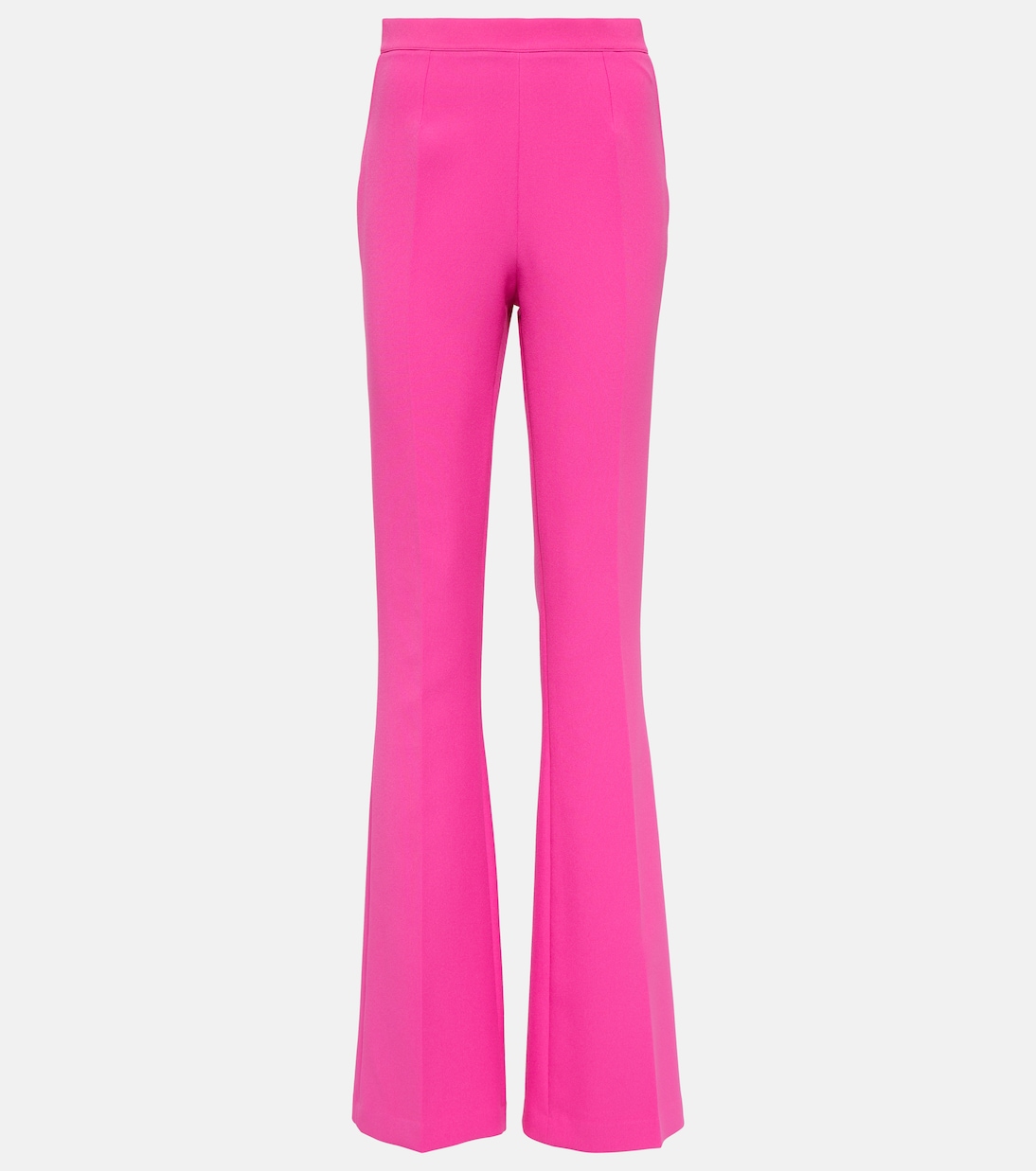 Pantalon évasé Alexa à taille haute en crêpe | Safiyaa