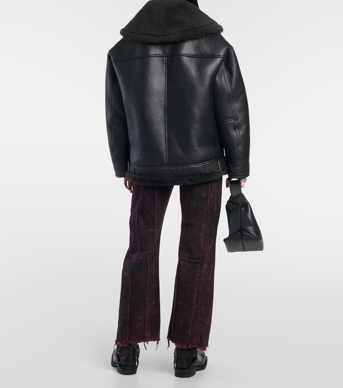 Lederjacke mit Shearling | Acne Studios