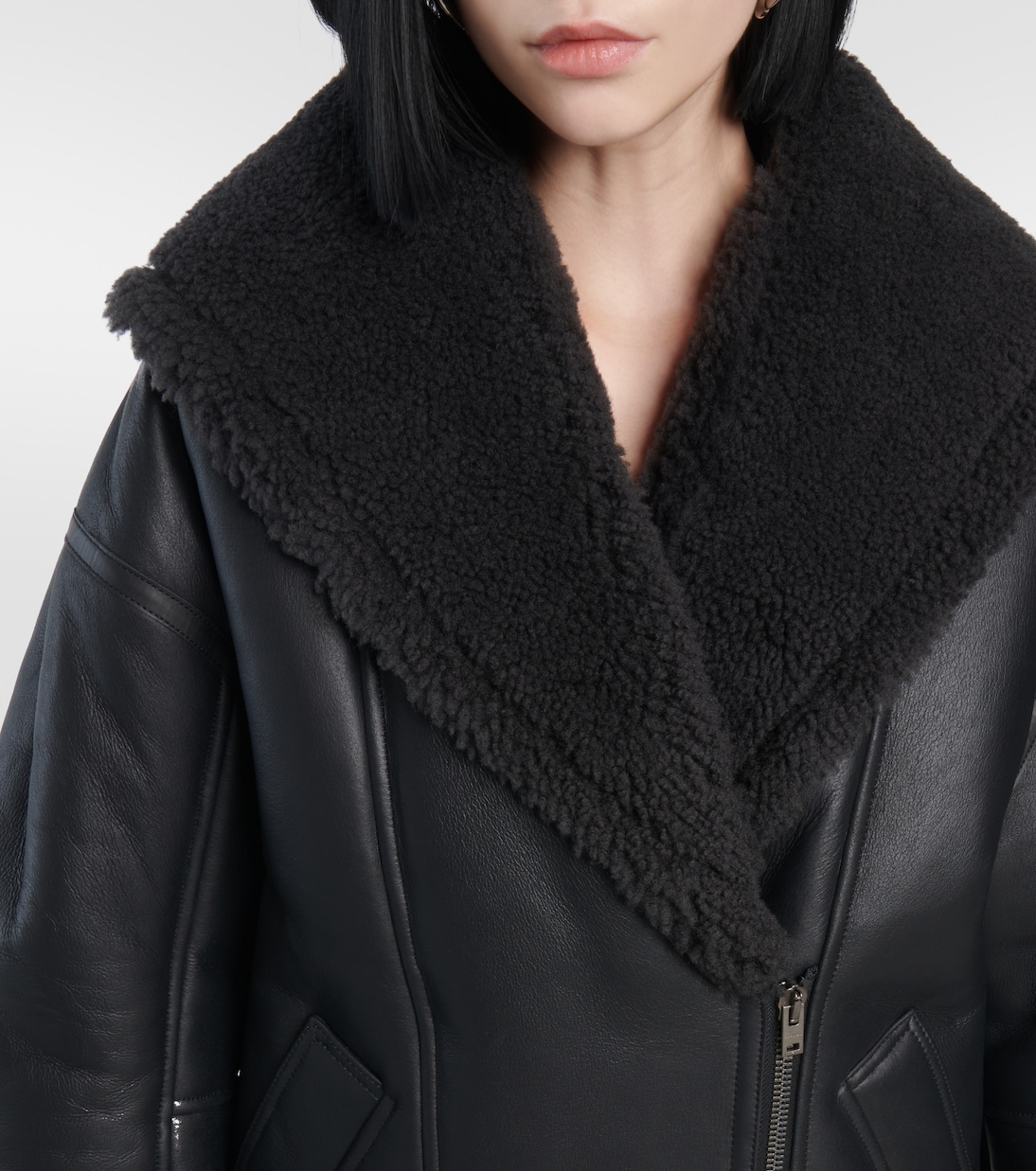 Lederjacke mit Shearling | Acne Studios
