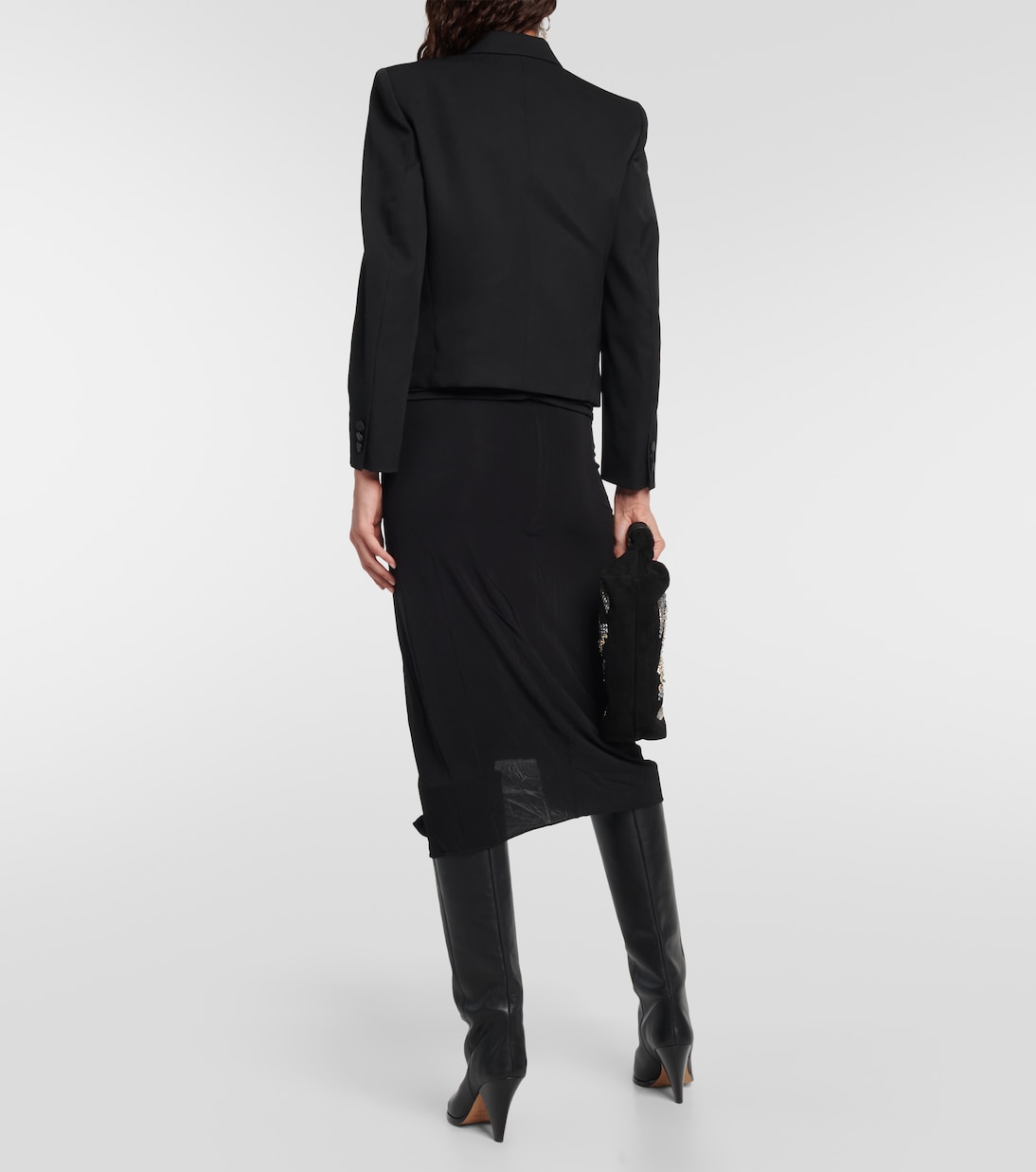 Hastagd cropped wool tuxedo jacket | Isabel Marant