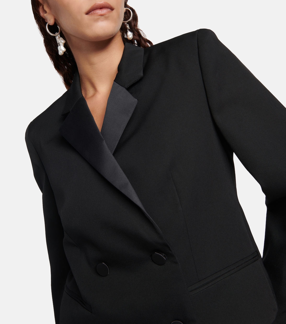 Hastagd cropped wool tuxedo jacket | Isabel Marant