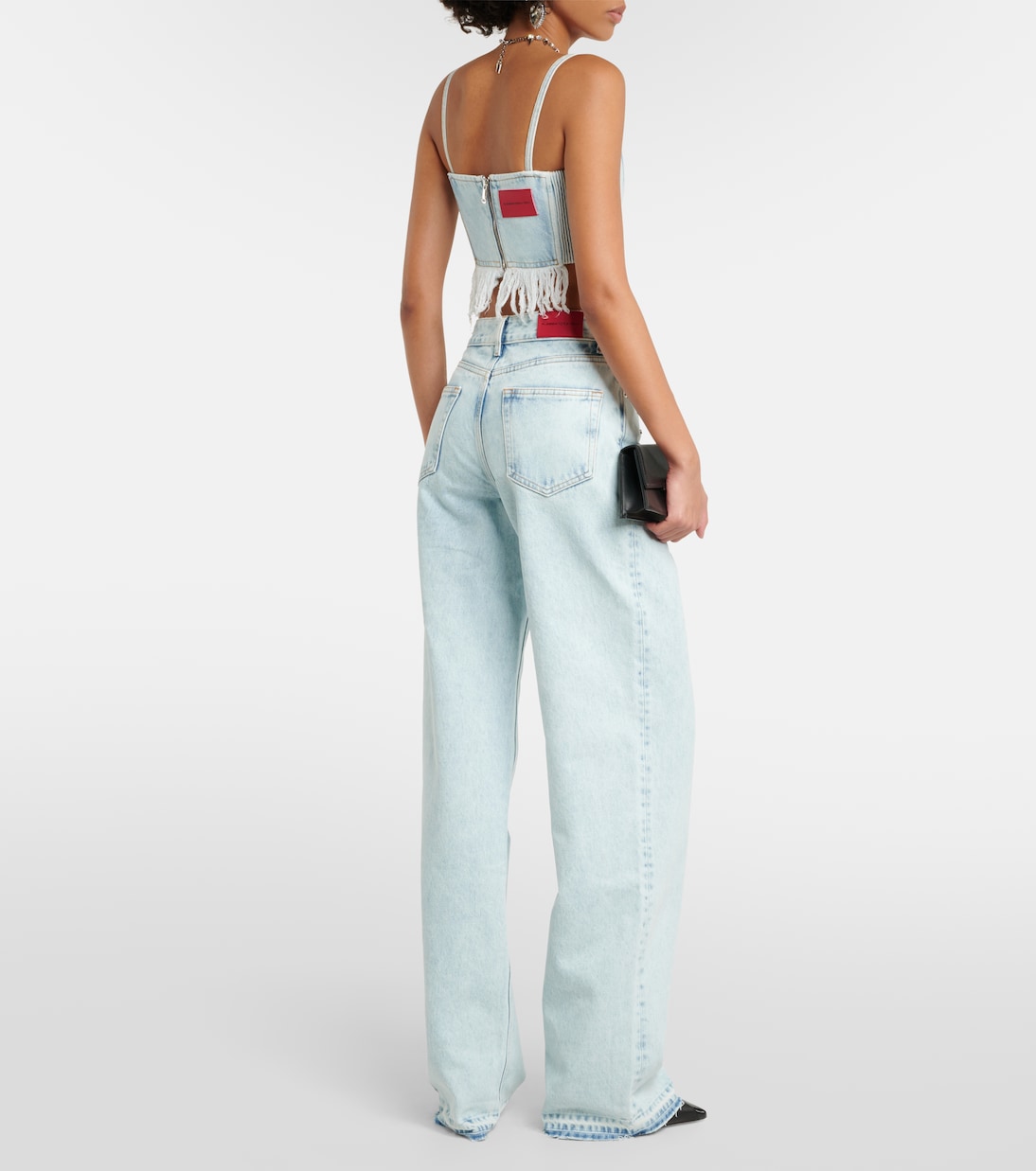 Verzierte Straight Jeans | Alessandra Rich