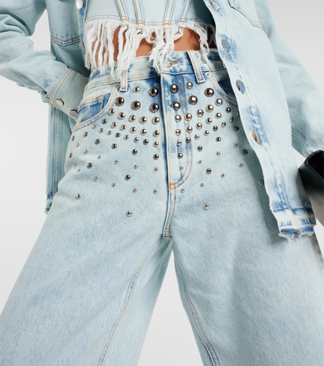 Verzierte Straight Jeans | Alessandra Rich