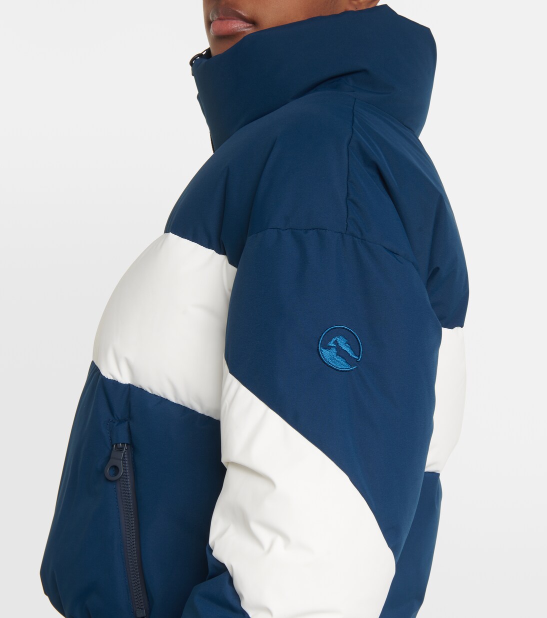 Aosta colorblocked down ski jacket | Cordova