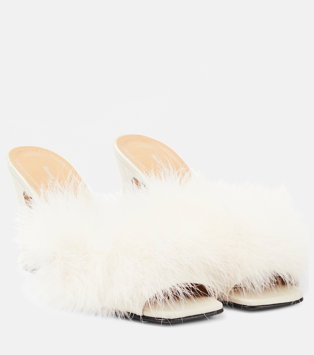 Pantoletten mit Federn | Maison Margiela