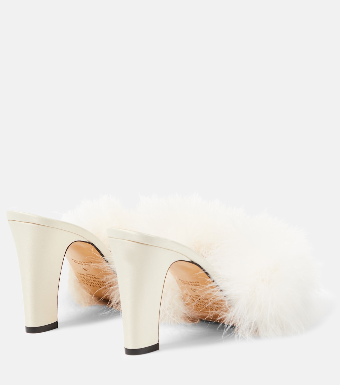Pantoletten mit Federn | Maison Margiela