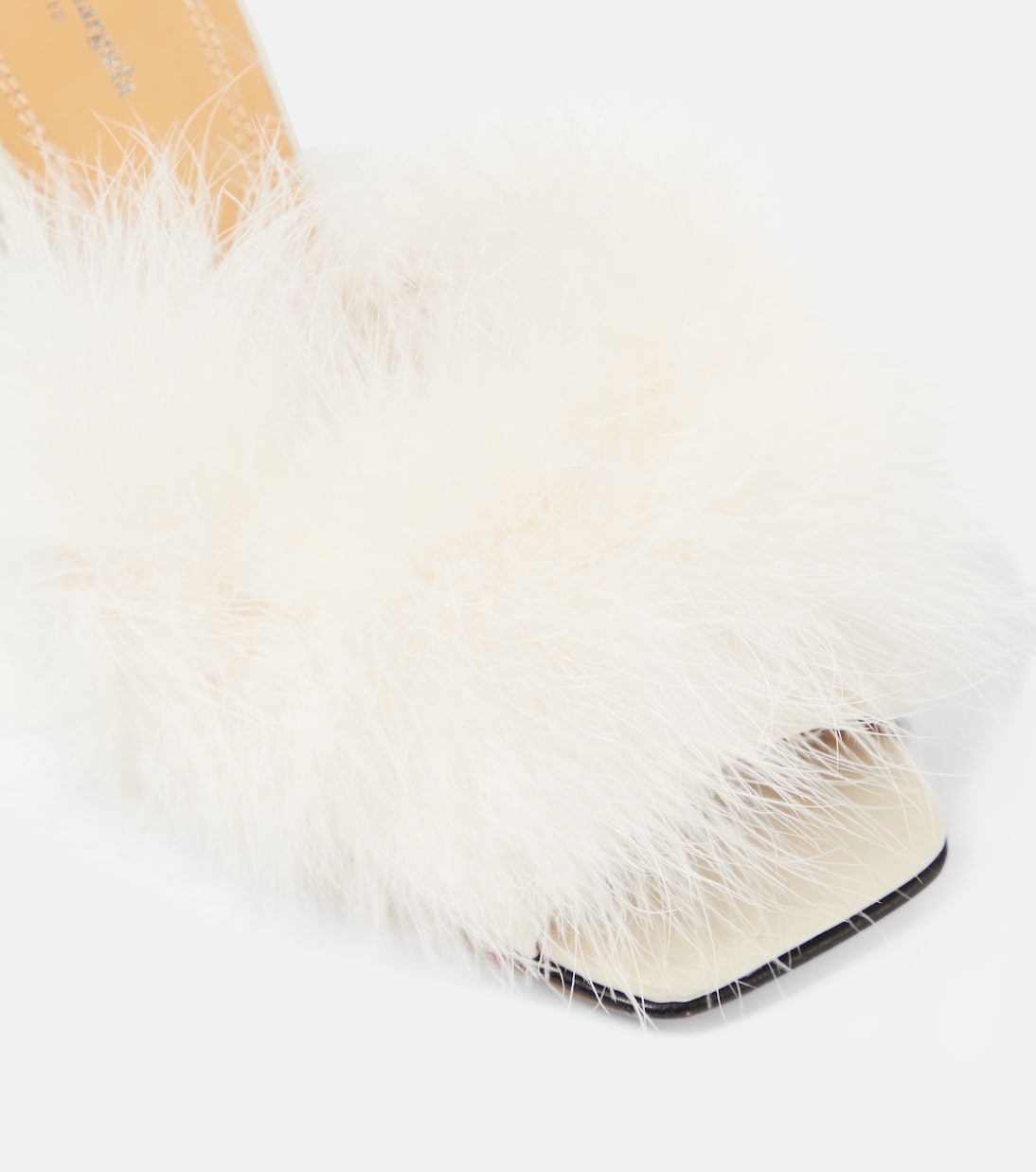 Pantoletten mit Federn | Maison Margiela